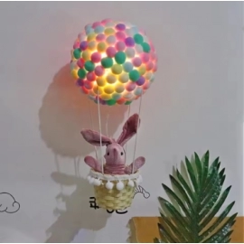 Handmade diy hot air balloon night light pendant material bag pendant for girlfriends graduation day gift