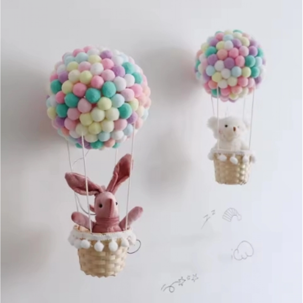 Handmade diy hot air balloon night light pendant material bag pendant for girlfriends graduation day gift