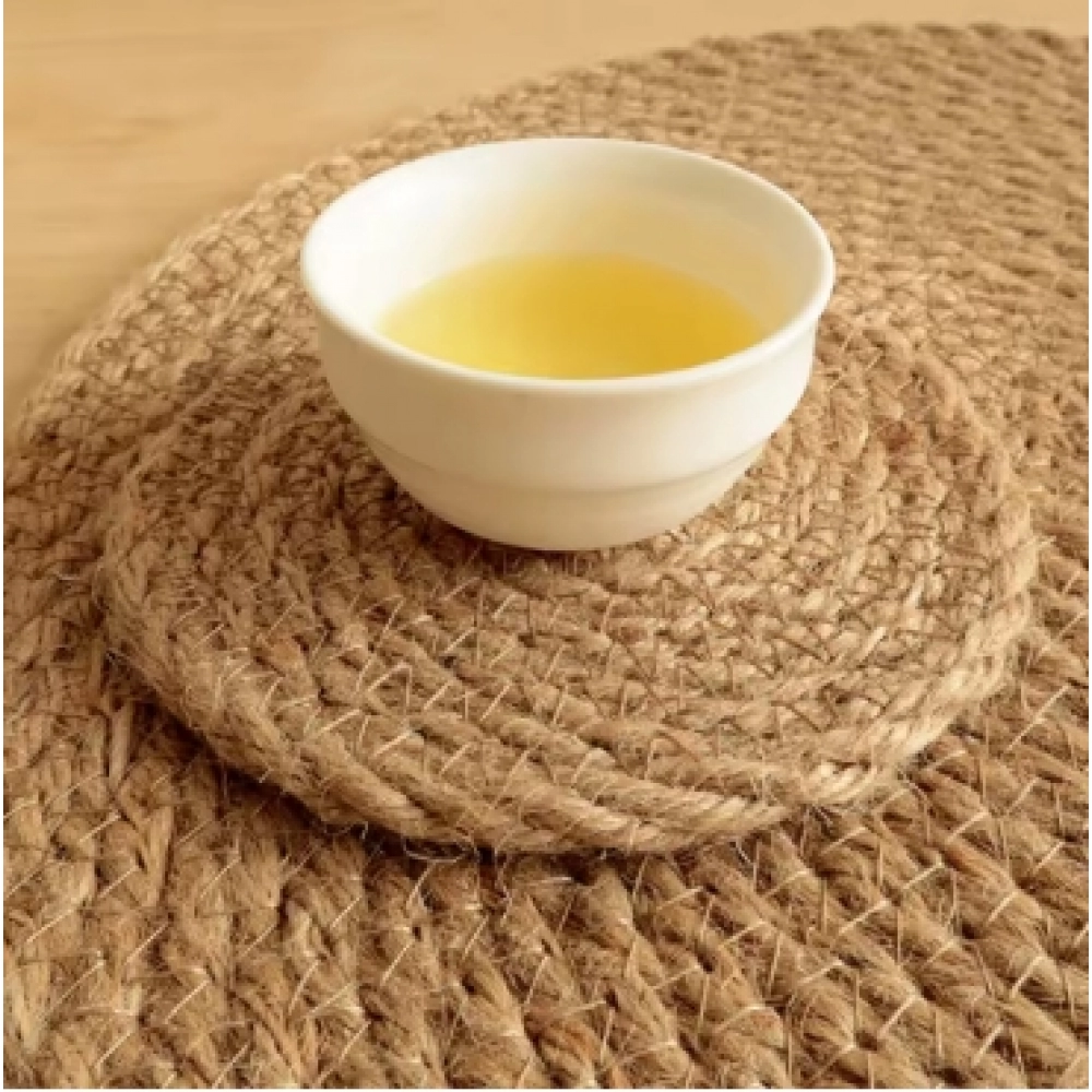 Japanese Style Jute Placemat Hand-woven Cotton Rope Dining Table Mat Insulation Pad Disc Bowl Pads Pot Holder Drink Cup Coaster